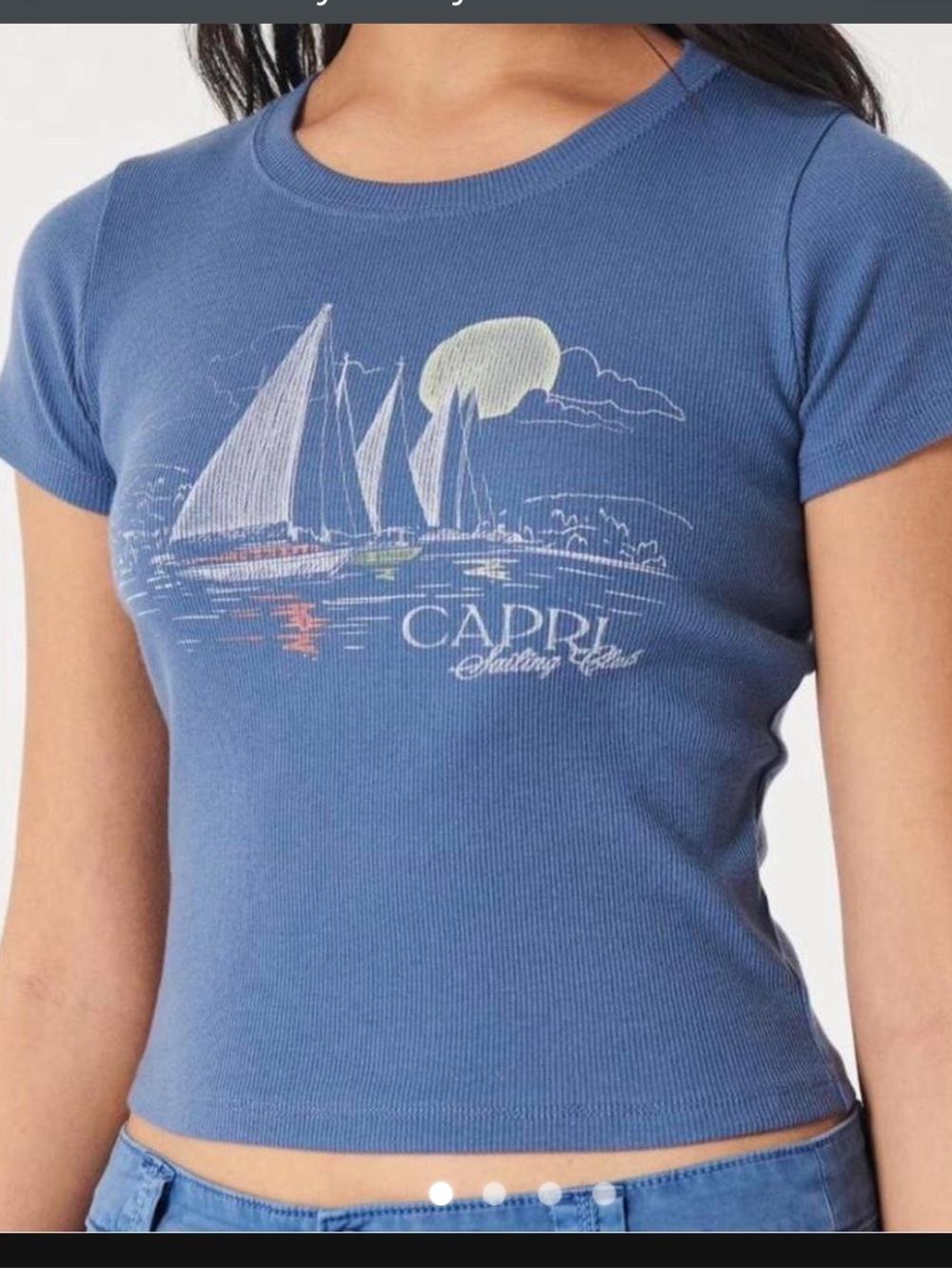 Hollister Blue Sailboat baby Tee